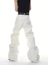 ArguE CulturE Deconstructed Slim Flared Trouser White - COPPING THREADS - ArguE CulturE